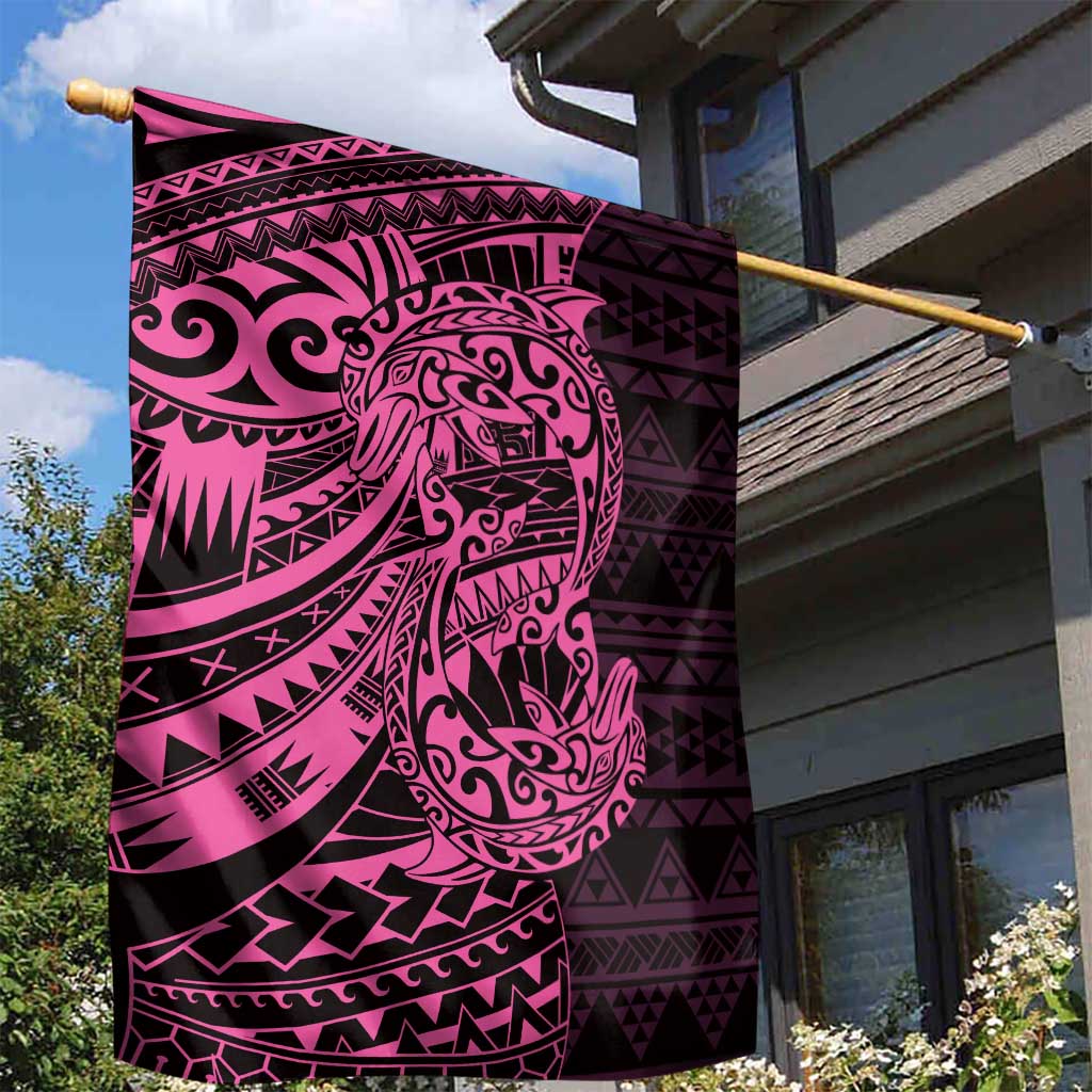 Pink Couple Dolphins Maori Polynesian Style Garden Flag LT9 - Polynesian Pride