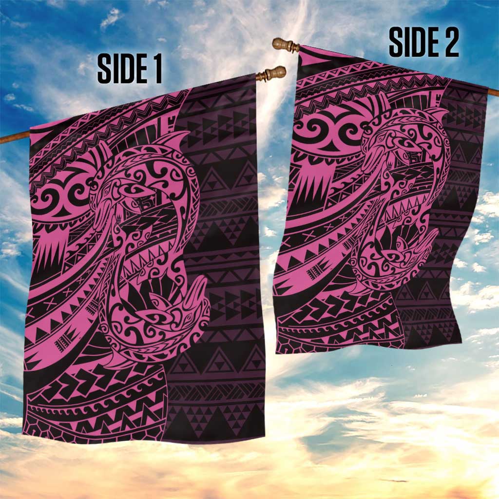 Pink Couple Dolphins Maori Polynesian Style Garden Flag LT9 - Polynesian Pride