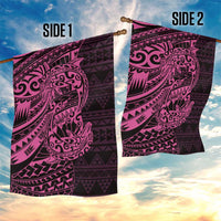 Pink Couple Dolphins Maori Polynesian Style Garden Flag LT9 - Polynesian Pride