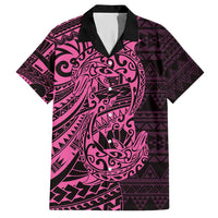 Pink Couple Dolphins Maori Polynesian Style Hawaiian Shirt LT9 Pink - Polynesian Pride