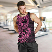 Pink Couple Dolphins Maori Polynesian Style Men Tank Top LT9 Pink - Polynesian Pride
