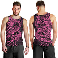 Pink Couple Dolphins Maori Polynesian Style Men Tank Top LT9 - Polynesian Pride