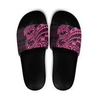 Pink Couple Dolphins Maori Polynesian Style Slide Sandals - Polynesian Pride