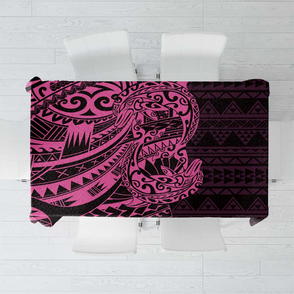 Pink Couple Dolphins Maori Polynesian Style Tablecloth LT9 Pink - Polynesian Pride