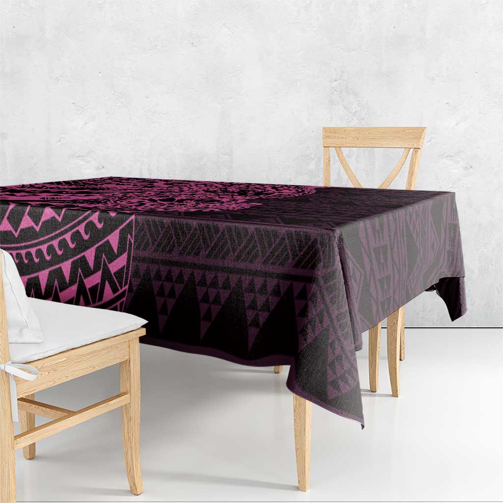 Pink Couple Dolphins Maori Polynesian Style Tablecloth LT9 - Polynesian Pride