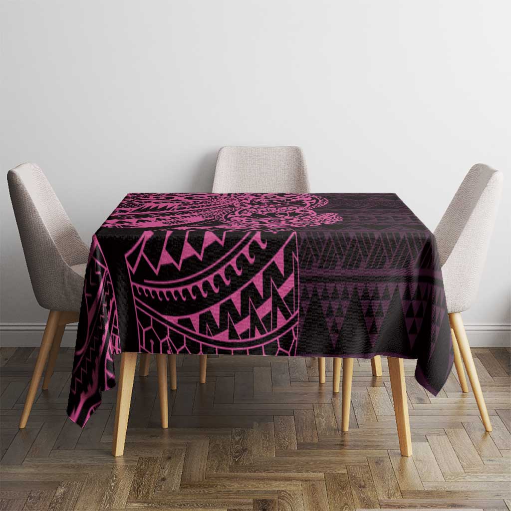 Pink Couple Dolphins Maori Polynesian Style Tablecloth LT9 - Polynesian Pride