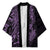 Purple Couple Dolphins Maori Polynesian Style Kimono - Polynesian Pride