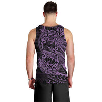 Purple Couple Dolphins Maori Polynesian Style Men Tank Top LT9 - Polynesian Pride