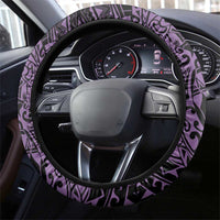 Purple Couple Dolphins Maori Polynesian Style Steering Wheel Cover LT9 - Polynesian Pride