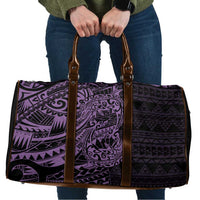 Purple Couple Dolphins Maori Polynesian Style Travel Bag - Polynesian Pride