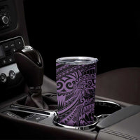 Purple Couple Dolphins Maori Polynesian Style Tumbler Cup LT9 - Polynesian Pride