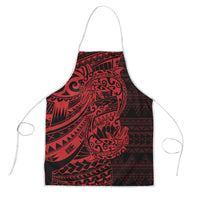 Red Couple Dolphins Maori Polynesian Style Apron - Polynesian Pride