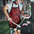 Red Couple Dolphins Maori Polynesian Style Apron - Polynesian Pride
