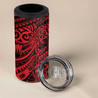 Red Couple Dolphins Maori Polynesian Style 4 in 1 Can Cooler Tumbler LT9 - Polynesian Pride