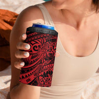 Red Couple Dolphins Maori Polynesian Style 4 in 1 Can Cooler Tumbler LT9 - Polynesian Pride