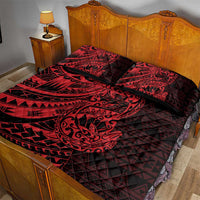 Red Couple Dolphins Maori Polynesian Style Quilt Bed Set LT9 - Polynesian Pride