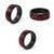 Red Couple Dolphins Maori Polynesian Style Spinner Ring - Polynesian Pride