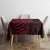 Red Couple Dolphins Maori Polynesian Style Tablecloth