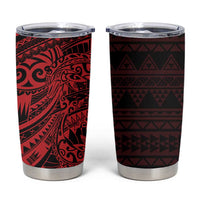 Red Couple Dolphins Maori Polynesian Style Tumbler Cup LT9 Red - Polynesian Pride
