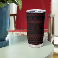 Red Couple Dolphins Maori Polynesian Style Tumbler Cup LT9 - Polynesian Pride