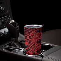 Red Couple Dolphins Maori Polynesian Style Tumbler Cup LT9 - Polynesian Pride