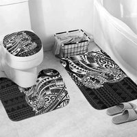 White Couple Dolphins Maori Polynesian Style Bathroom Set - Polynesian Pride