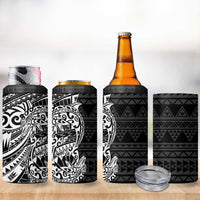 White Couple Dolphins Maori Polynesian Style 4 in 1 Can Cooler Tumbler LT9 - Polynesian Pride