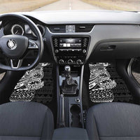 White Couple Dolphins Maori Polynesian Style Car Mats LT9 Set 2pcs - Front White - Polynesian Pride