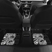 White Couple Dolphins Maori Polynesian Style Car Mats LT9 Set 2pcs - Back White - Polynesian Pride