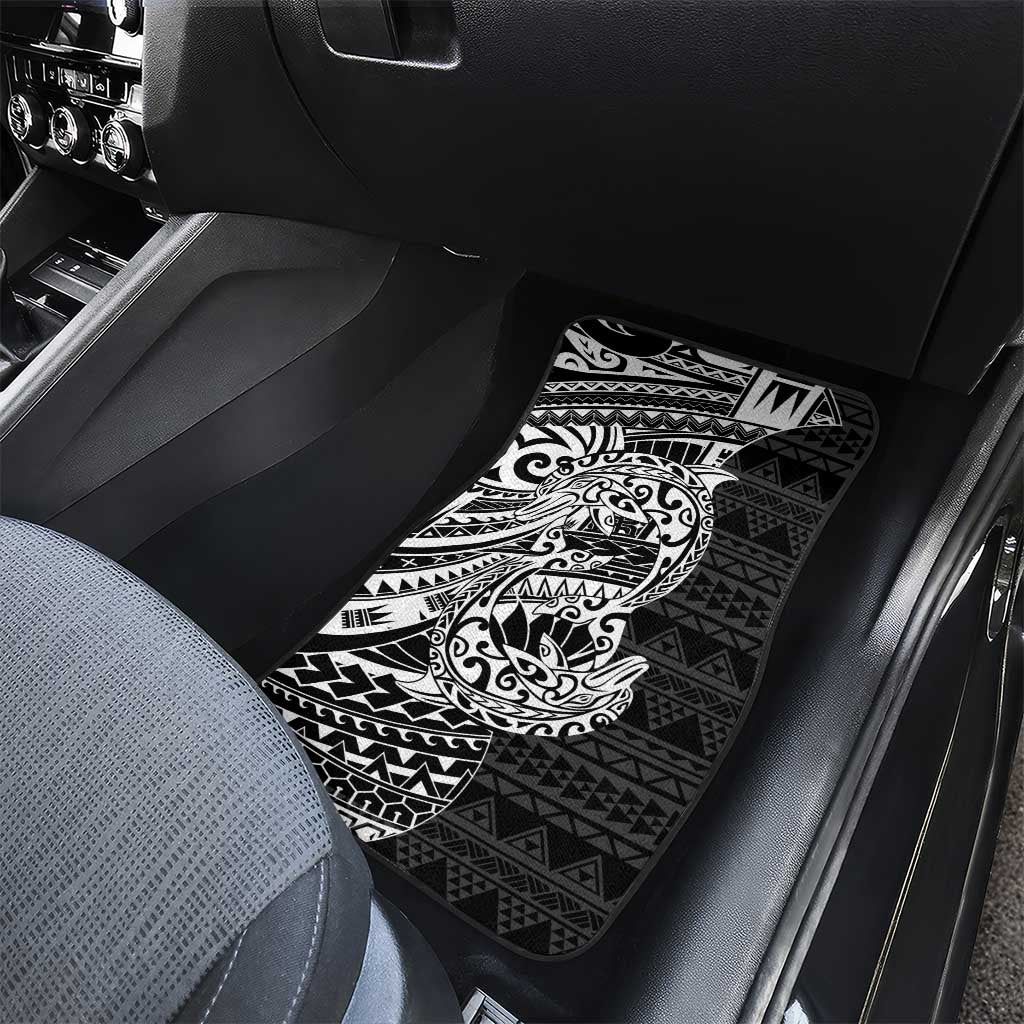 White Couple Dolphins Maori Polynesian Style Car Mats LT9 - Polynesian Pride