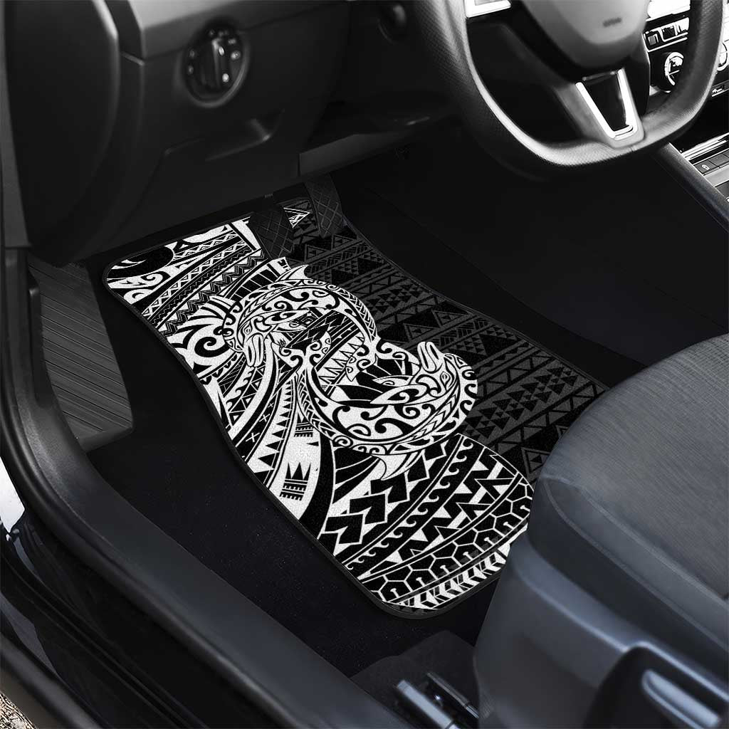 White Couple Dolphins Maori Polynesian Style Car Mats LT9 - Polynesian Pride