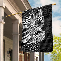 White Couple Dolphins Maori Polynesian Style Garden Flag LT9 House Flag White - Polynesian Pride