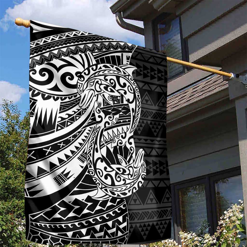 White Couple Dolphins Maori Polynesian Style Garden Flag LT9 - Polynesian Pride