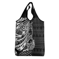 White Couple Dolphins Maori Polynesian Style Grocery Bag LT9 - Polynesian Pride