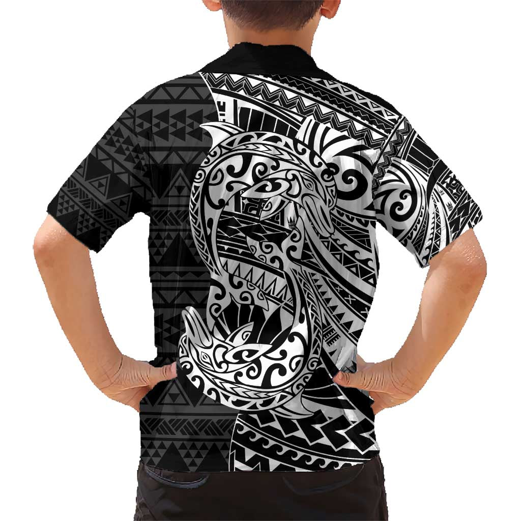 White Couple Dolphins Maori Polynesian Style Hawaiian Shirt LT9 - Polynesian Pride