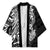 White Couple Dolphins Maori Polynesian Style Kimono - Polynesian Pride