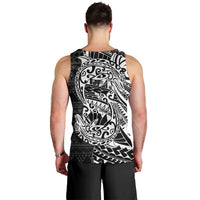 White Couple Dolphins Maori Polynesian Style Men Tank Top LT9 - Polynesian Pride