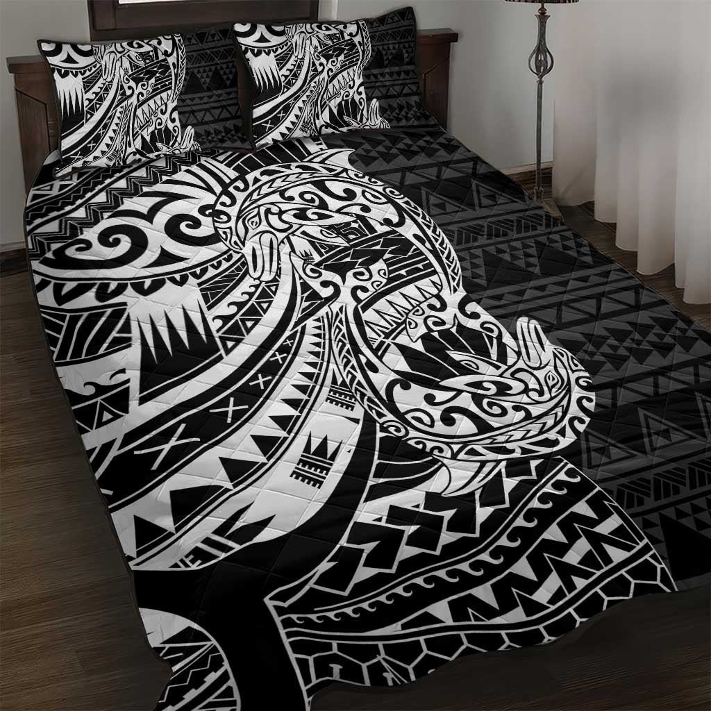 White Couple Dolphins Maori Polynesian Style Quilt Bed Set LT9 White - Polynesian Pride