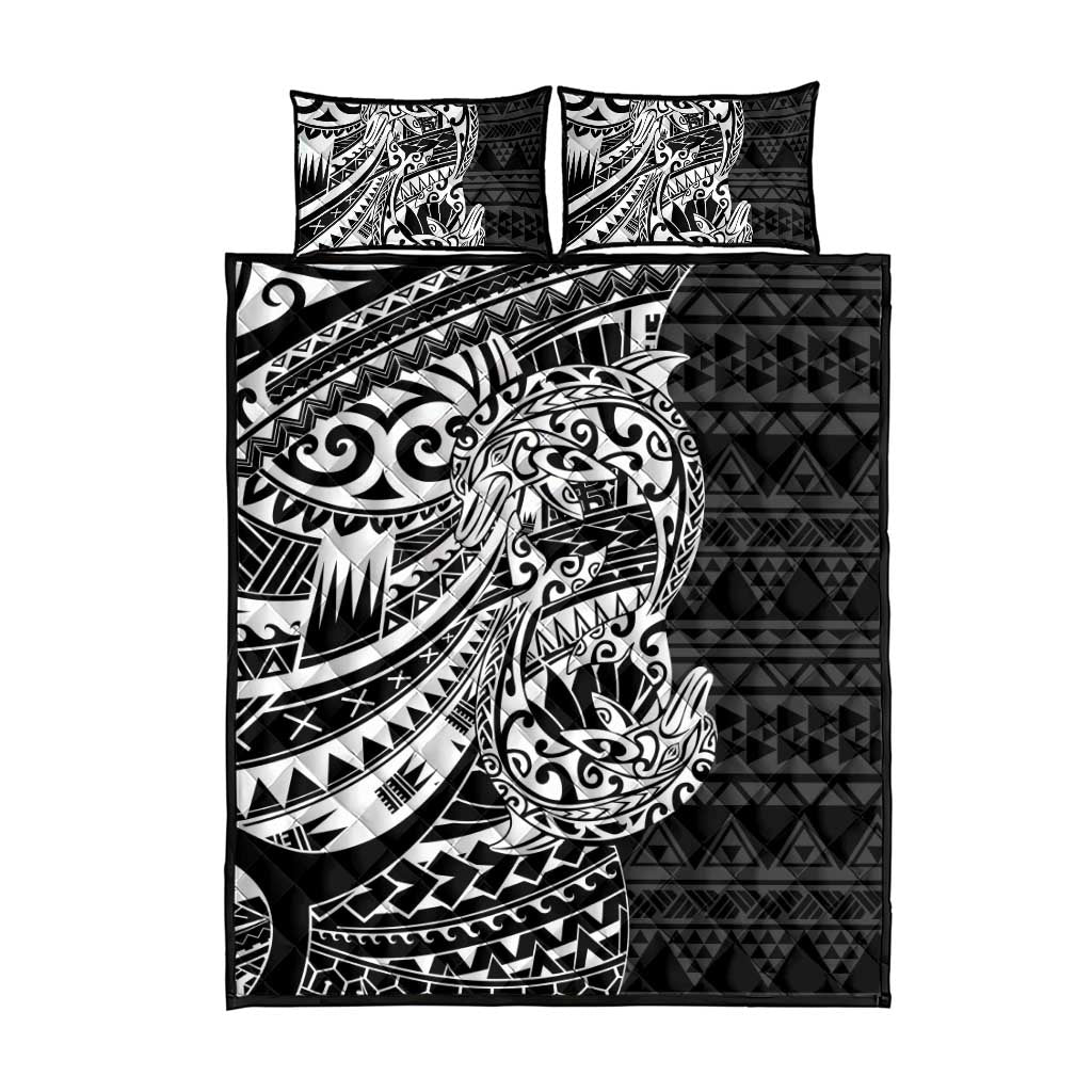 White Couple Dolphins Maori Polynesian Style Quilt Bed Set LT9 - Polynesian Pride
