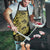 Yellow Couple Dolphins Maori Polynesian Style Apron - Polynesian Pride