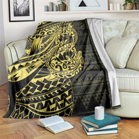 Yellow Couple Dolphins Maori Polynesian Style Blanket LT9 Yellow - Polynesian Pride