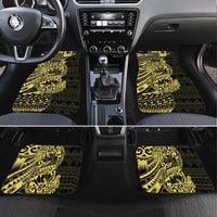 Yellow Couple Dolphins Maori Polynesian Style Car Mats LT9 Set 4pcs Yellow - Polynesian Pride