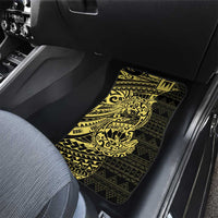 Yellow Couple Dolphins Maori Polynesian Style Car Mats LT9 - Polynesian Pride