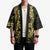 Yellow Couple Dolphins Maori Polynesian Style Kimono - Polynesian Pride