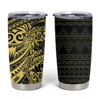 Yellow Couple Dolphins Maori Polynesian Style Tumbler Cup LT9 Yellow - Polynesian Pride