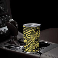 Yellow Couple Dolphins Maori Polynesian Style Tumbler Cup LT9 - Polynesian Pride