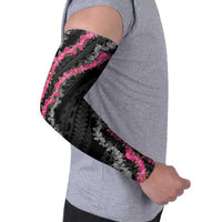 Guam Bougainvillea Lei Arm Sleeves Chamorro Tribal Pattern - Polynesian Pride