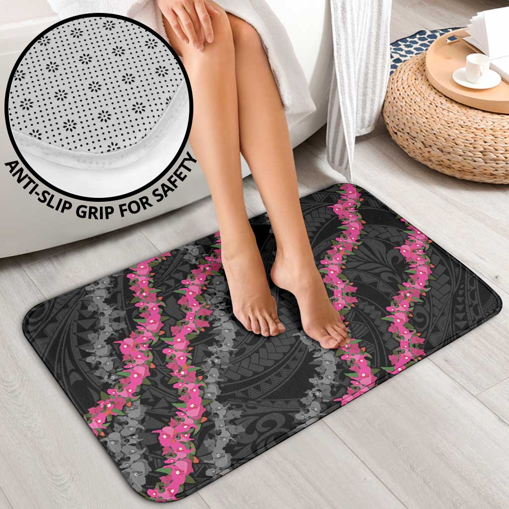 Guam Bougainvillea Lei Bathroom Set Chamorro Tribal Pattern - Polynesian Pride
