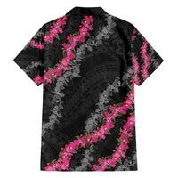 Guam Bougainvillea Lei Hawaiian Shirt Chamorro Tribal Pattern