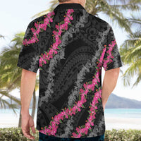 Guam Bougainvillea Lei Hawaiian Shirt Chamorro Tribal Pattern